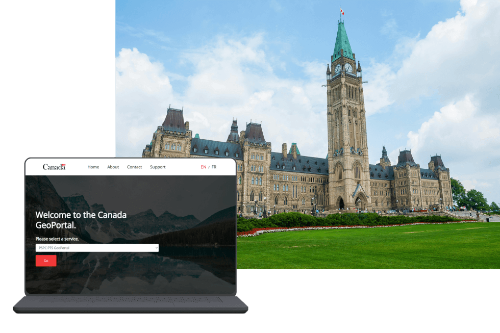 Canada GeoPortal interface